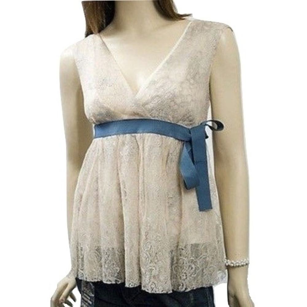 NWT Dondup Made in Italy Lace Tank Top $297 retail